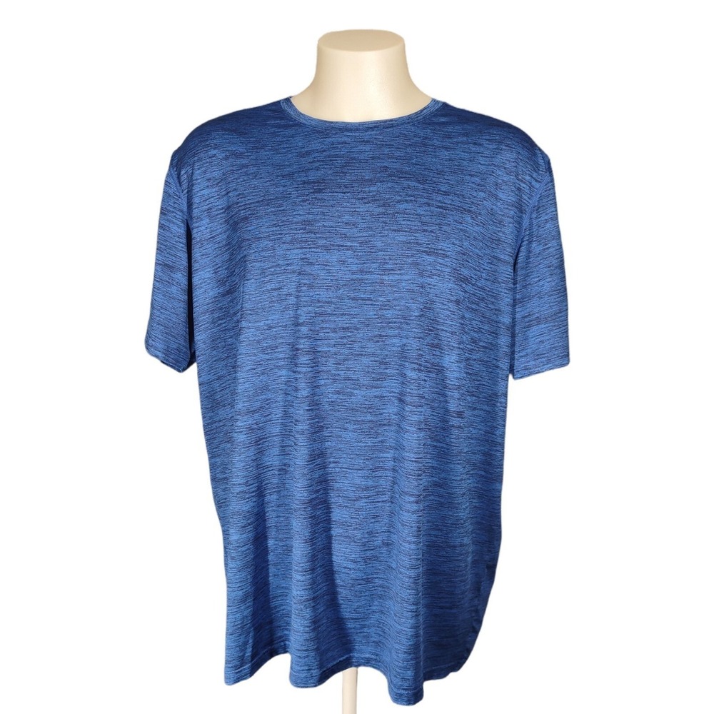 Liberty Pro Active T-Shirt Mens Size XXXL Blue‎ Short Sleeve Stretch Space Dye